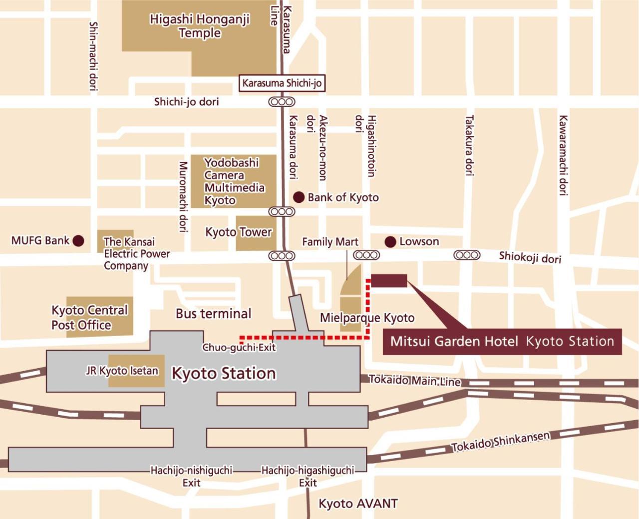 Mitsui Garden Hotel Kyoto Station מראה חיצוני תמונה